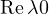 \mathrm{Re}\,\lambda \lt  0