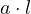 a\cdot l