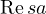 \operatorname{Re}s \gt a