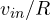 v_{in}/R