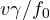 v\gamma/f_0