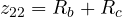 z_{22} = R_b + R_c