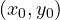 (x_0, y_0)