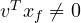 v^Tx_f \ne 0