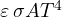 \varepsilon\,\sigma A T^4