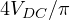 4V_{DC}/\pi