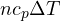 nc_p\Delta T