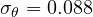 \sigma_\theta = 0.088&deg;