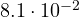 8.1\cdot 10^{-2}
