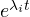 e^{\lambda_i t}