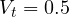 V_t = 0.5