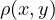 \rho(x, y)