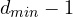 d_{min} - 1