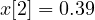 x[2] = 0.39