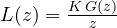 L(z) = \frac{K\,G(z)}{z}