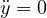 \ddot{y} = 0