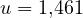 u = 1{,}461