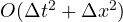 O(\Delta t^2 + \Delta x^2)