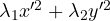 \lambda_1x'^2 + \lambda_2y'^2
