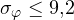 \sigma_\varphi \le 9{,}2