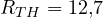 R_{TH} = 12{,}7