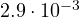 2.9\cdot 10^{-3}