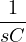 \dfrac{1}{sC}