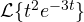 \mathcal L\{t^2e^{-3t}\}