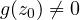 g(z_0) \ne 0