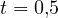 t = 0{,}5