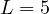 L = 5