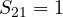 S_{21} = 1