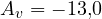 A_v = -13{,}0
