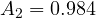 A_2 = 0.984