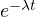e^{-\lambda t}