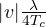 |v| \lt  \frac{\lambda}{4T_c}