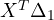 X^T\Delta_1