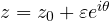 z = z_0 + \varepsilon e^{i\theta}