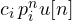 c_i\,p_i^n u[n]