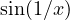 \sin(1/x)