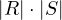 |R|\cdot|S|