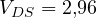 V_{DS} = 2{,}96
