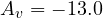 A_v = -13.0