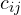 c_{ij}