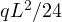 qL^2/24