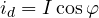 i_d = I\cos\varphi