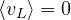 \langle v_L\rangle = 0