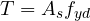 T = A_sf_{yd}