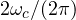 2\omega_c/(2\pi)