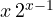 x\,2^{x-1}